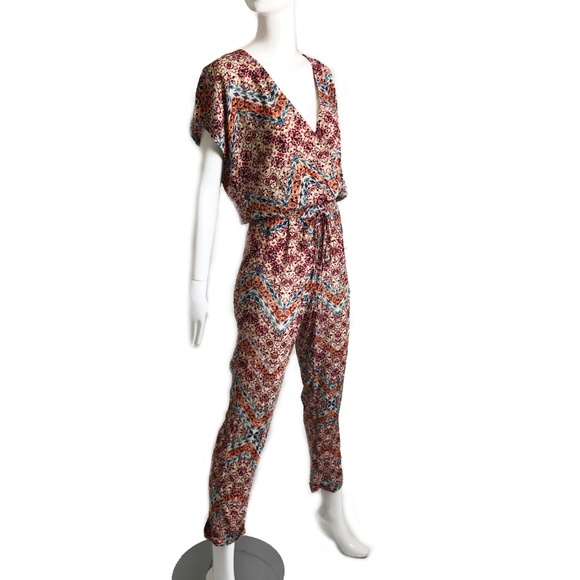 Jumpsuit Pants Raga Dancing in the Desert Crossover Drawstring Waist NWT Sz XS - Picture 1 of 7